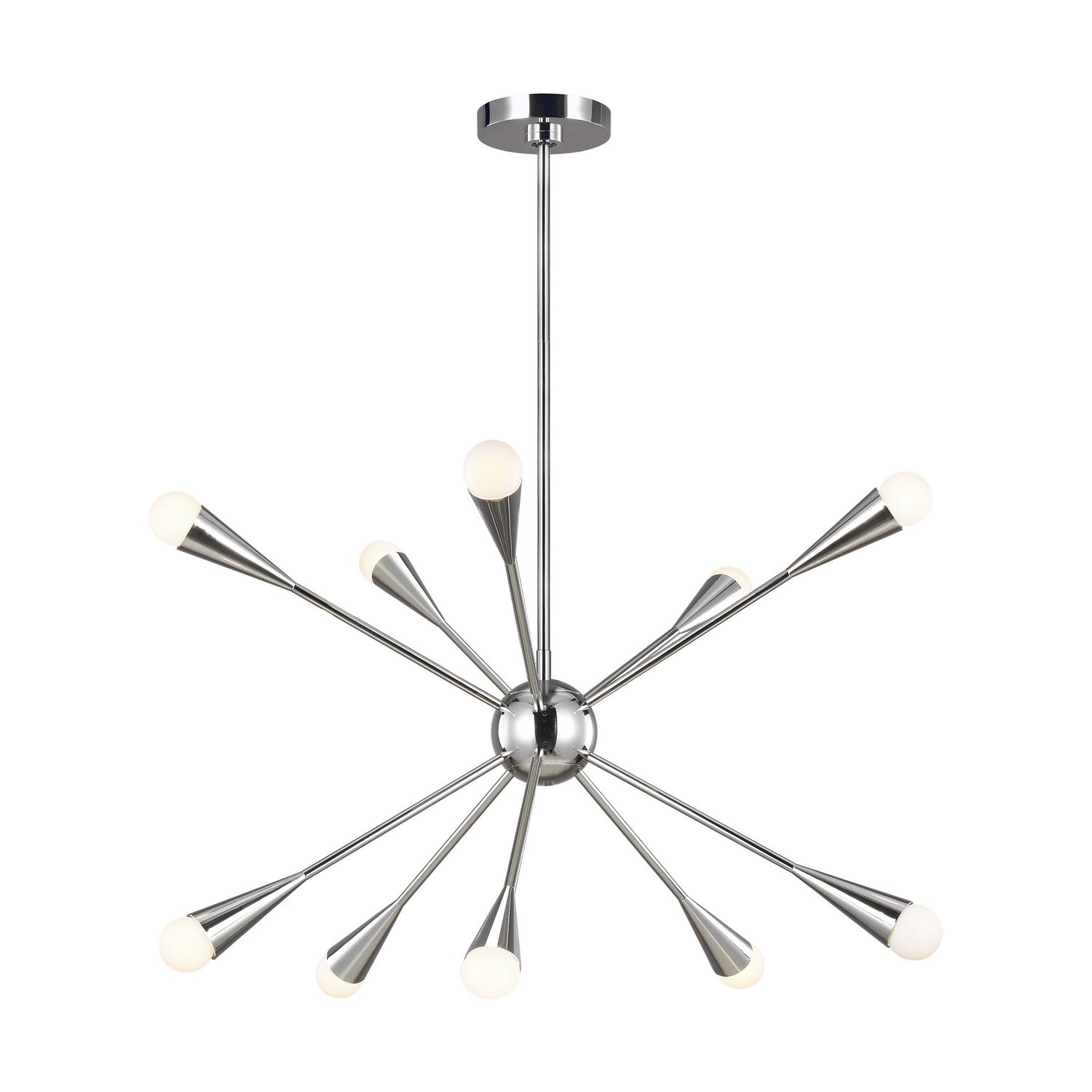 Visual Comfort Studio - EC10310PN - Ten Light Chandelier - Jax - Polished Nickel