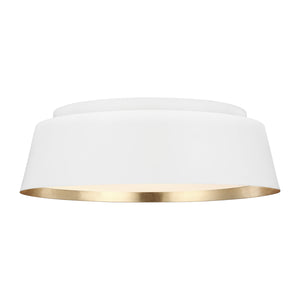 Visual Comfort Studio - EF1003MWT - Three Light Flush Mount - Asher - Matte White