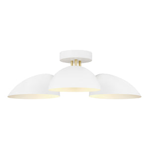 Visual Comfort Studio - EF1023MWT - Three Light Flush Mount - Jane - Matte White