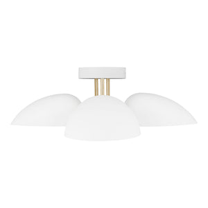 Visual Comfort Studio - EF1023MWT - Three Light Flush Mount - Jane - Matte White