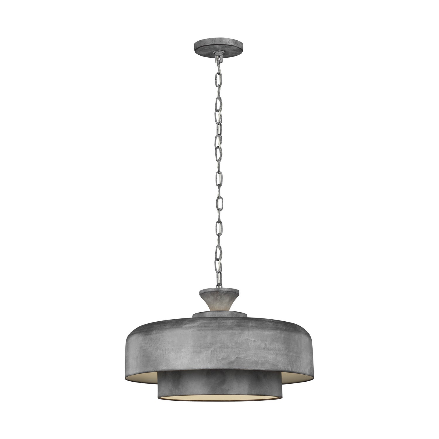 Visual Comfort Studio - EP1001WGV - One Light Pendant - Haymarket - Weathered Galvanized