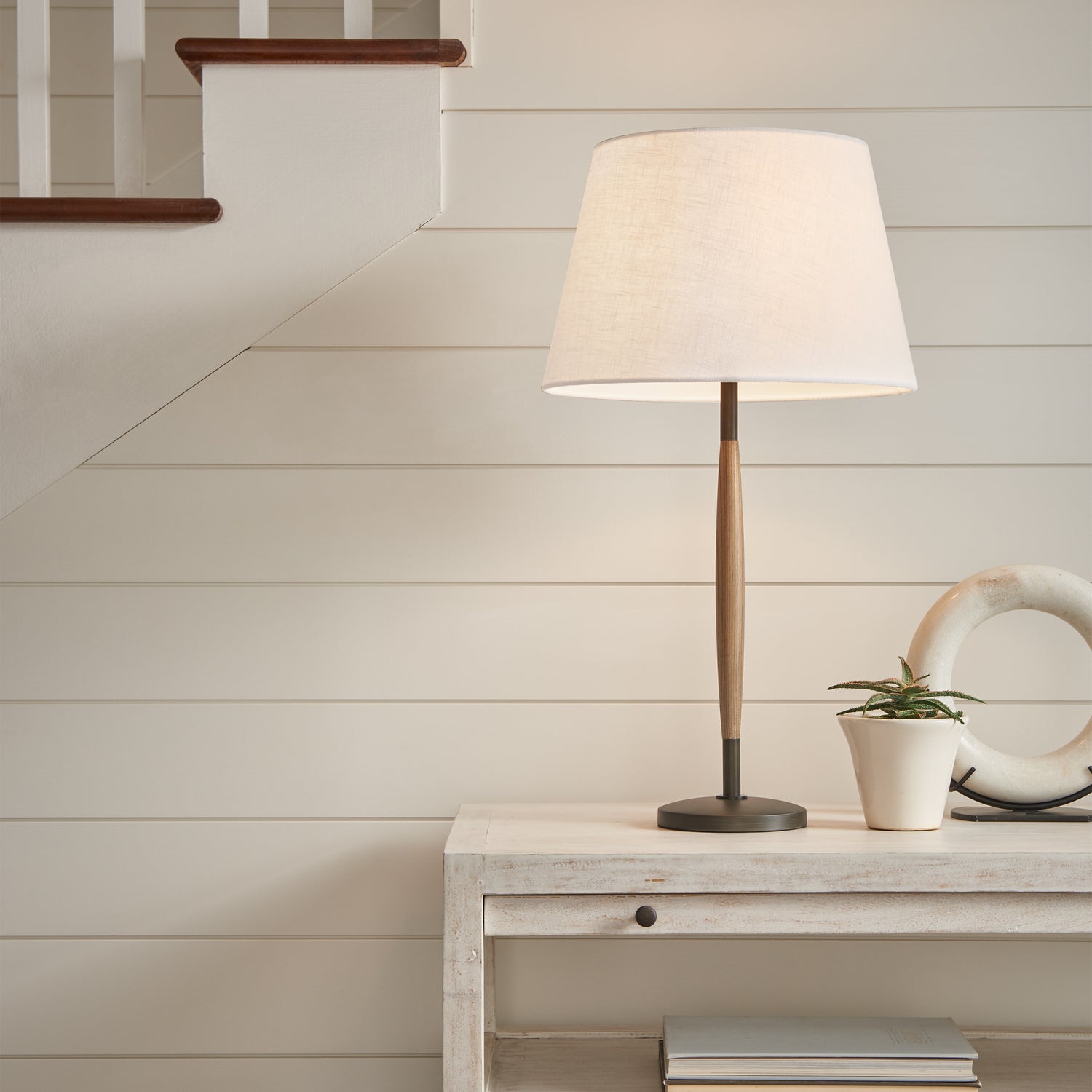 Visual Comfort Studio - ET1161WDO1 - One Light Table Lamp - Ferrelli - Weathered Oak Wood