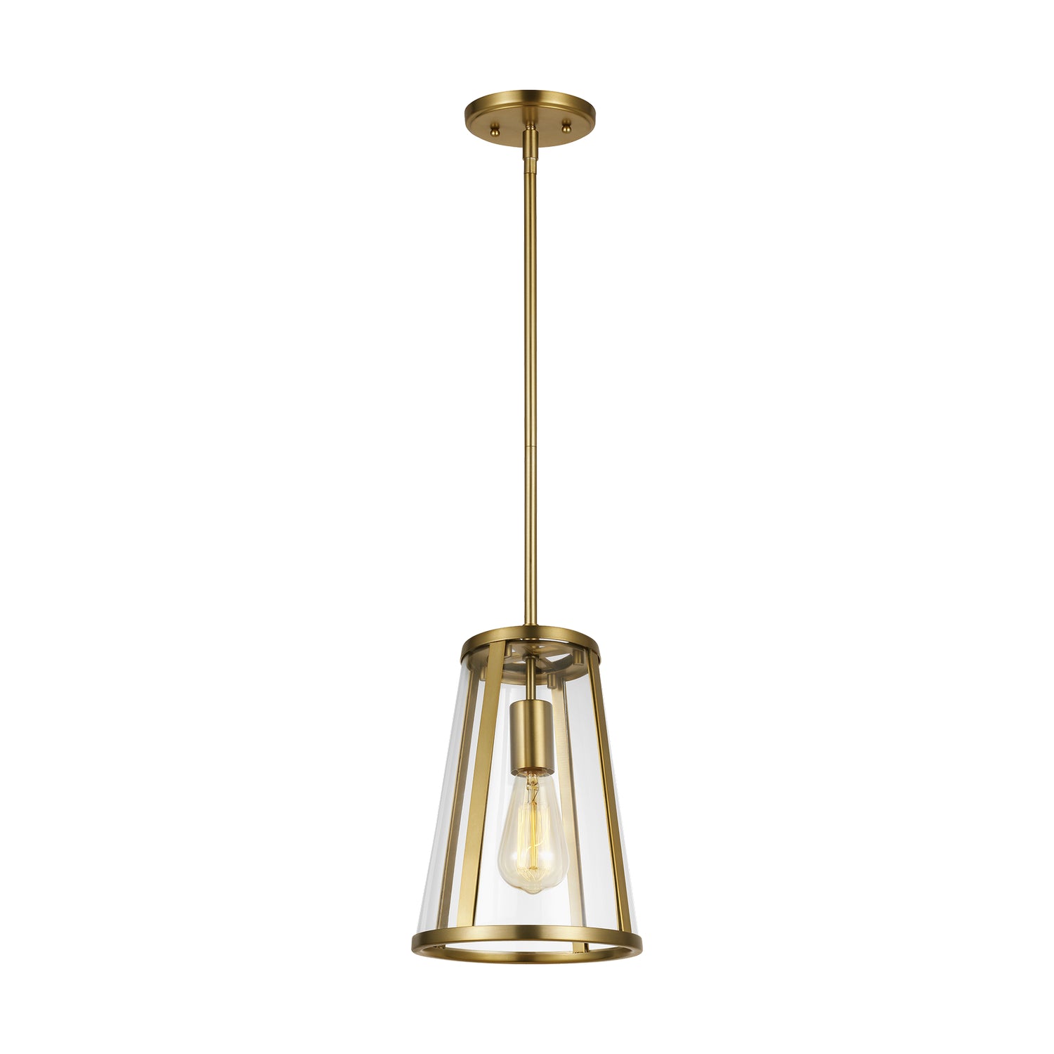 Visual Comfort Studio - P1287BBS - One Light Pendant - Harrow - Burnished Brass