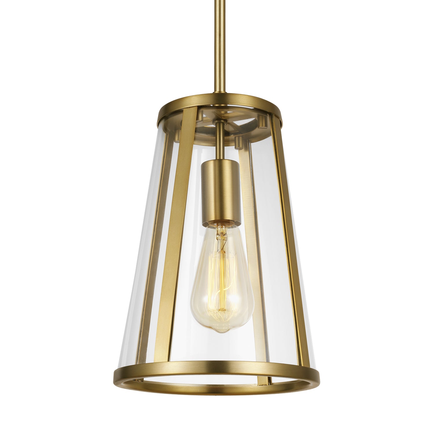 Visual Comfort Studio - P1287BBS - One Light Pendant - Harrow - Burnished Brass