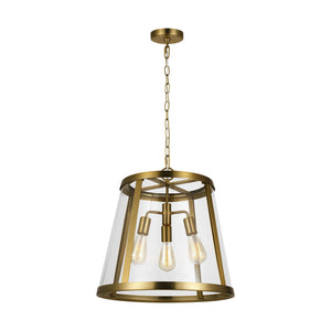 Visual Comfort Studio - P1288BBS - Three Light Pendant - Harrow - Burnished Brass