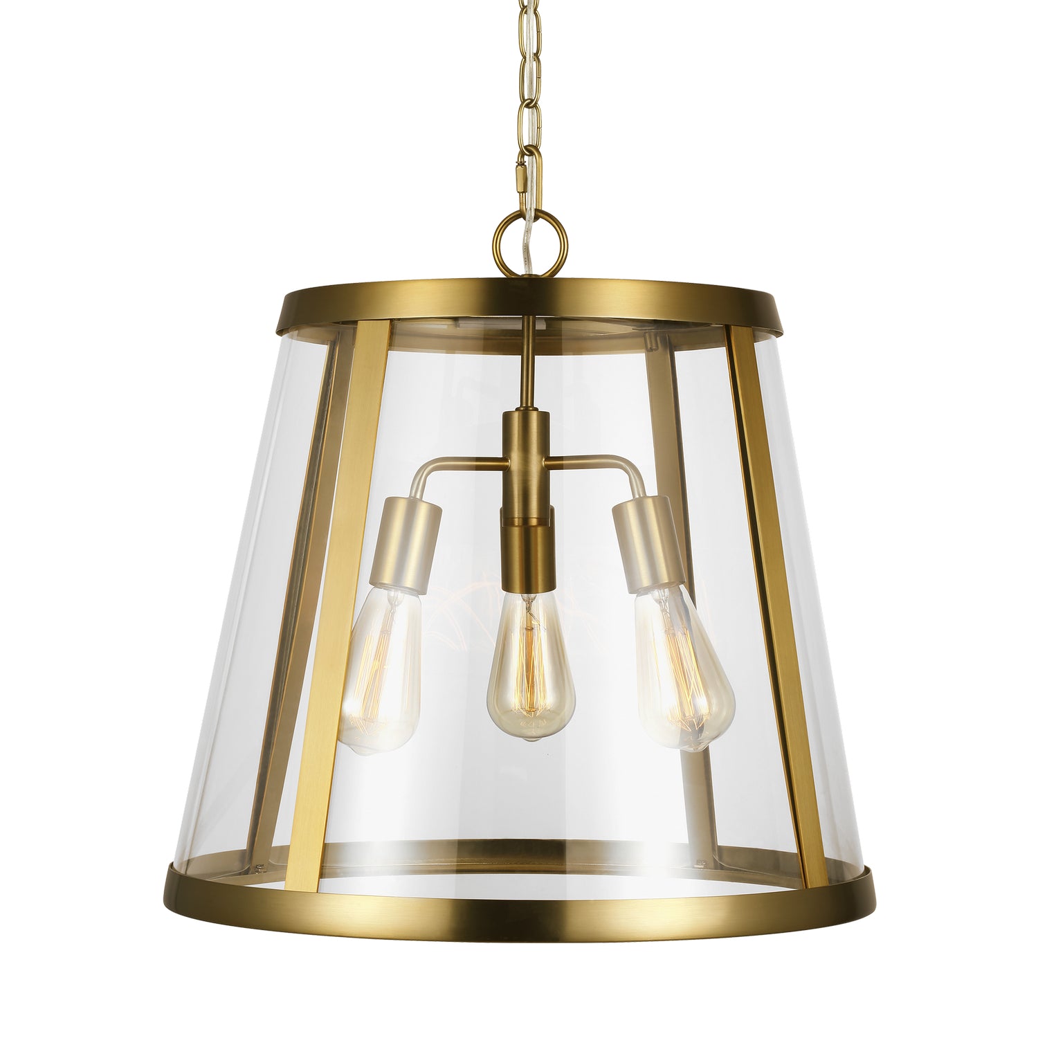 Visual Comfort Studio - P1288BBS - Three Light Pendant - Harrow - Burnished Brass