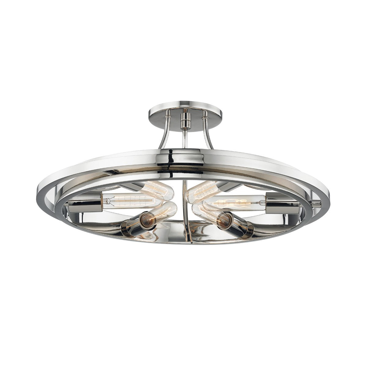 Hudson Valley - 2721-PN - Six Light Flush Mount - Chambers - Polished Nickel