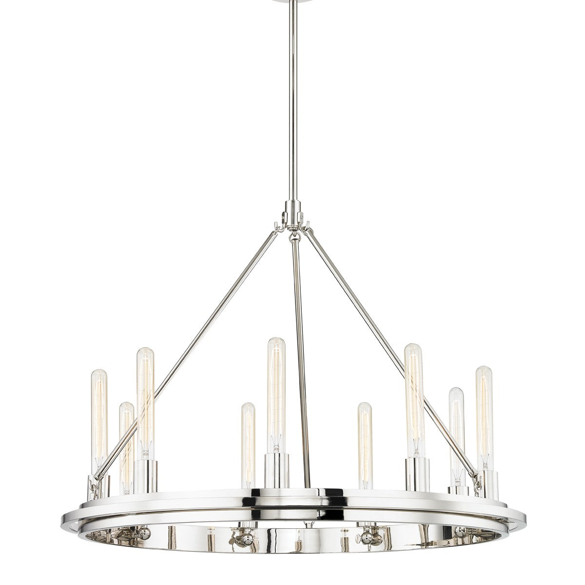 Hudson Valley - 2732-PN - Nine Light Pendant - Chambers - Polished Nickel