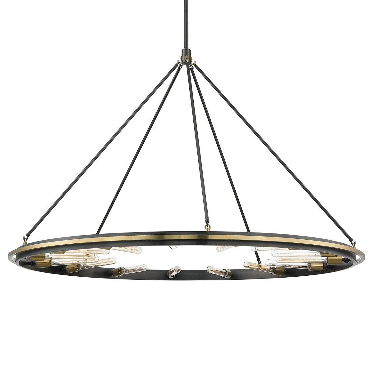 Hudson Valley - 2758-AOB - 15 Light Pendant - Chambers - Aged Old Bronze