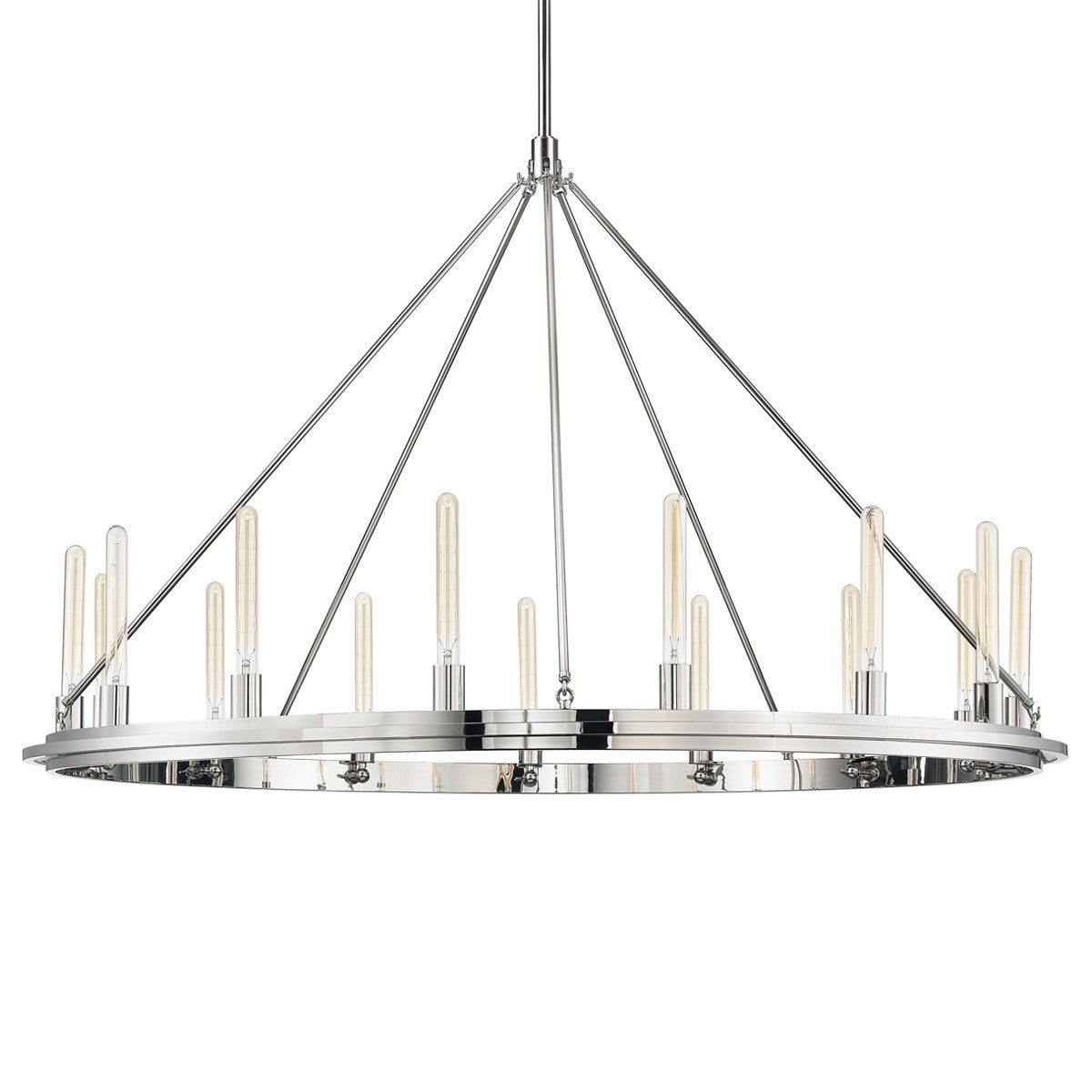 Hudson Valley - 2758-PN - 15 Light Pendant - Chambers - Polished Nickel