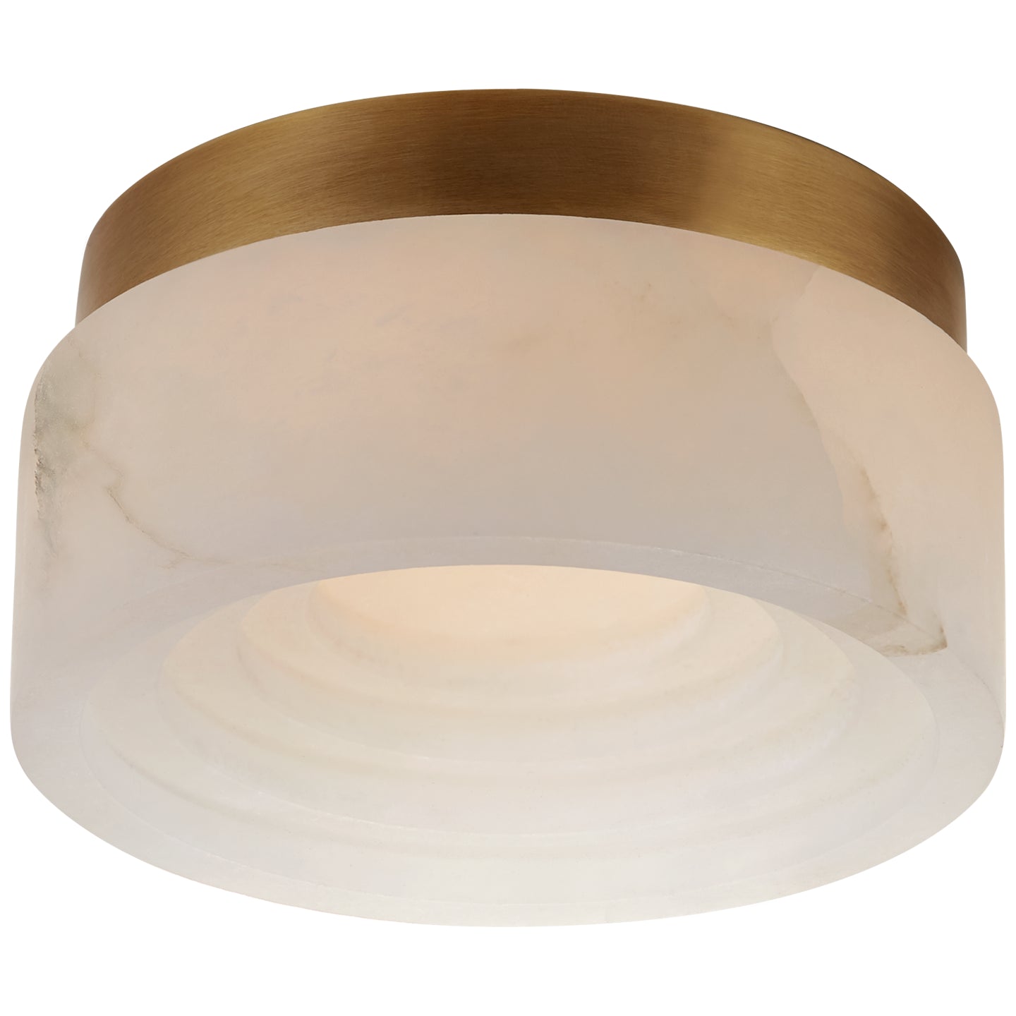 Visual Comfort Signature - KW 4900AB-ALB - LED Flush Mount - Otto - Antique-Burnished Brass