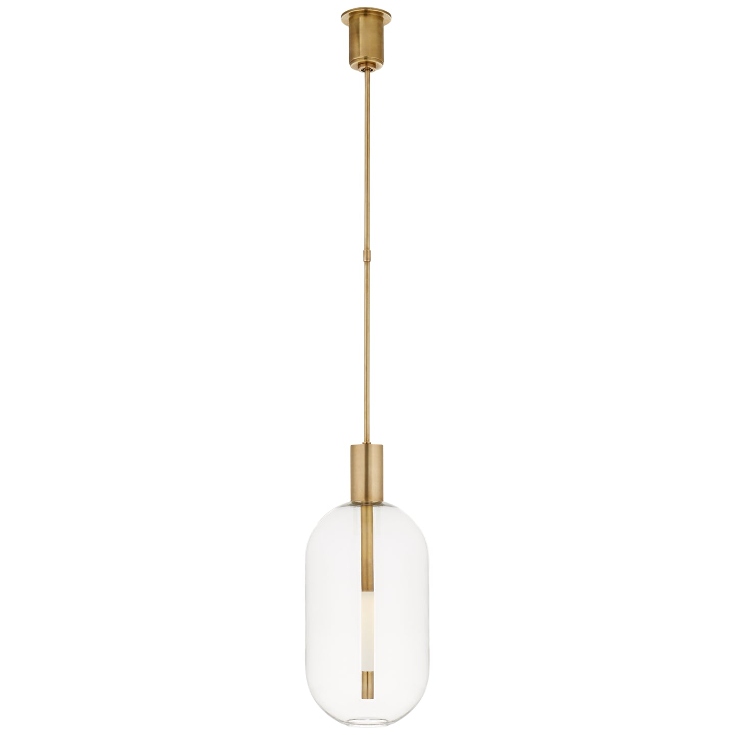 Visual Comfort Signature - KW 5132AB - LED Pendant - Nye - Antique-Burnished Brass