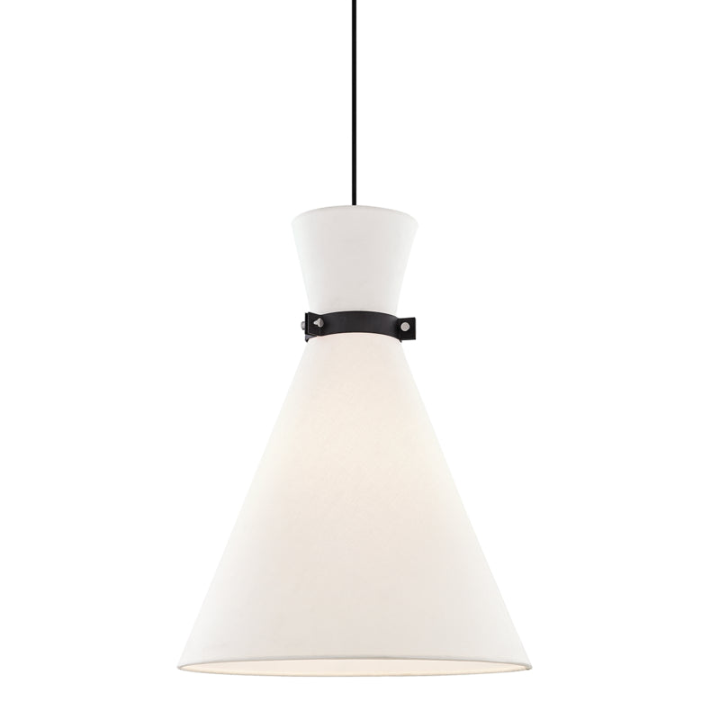 Mitzi - H294701L-PN/BK - One Light Pendant - Julia - Polished Nickel/Black