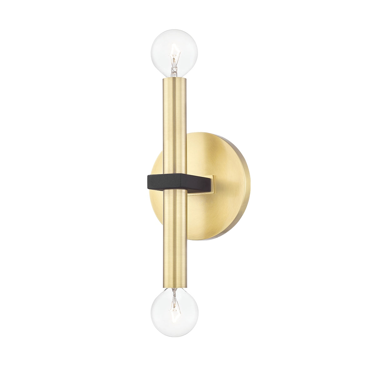 Mitzi - H296102-AGB/BK - Two Light Wall Sconce - Colette - Aged Brass/Black