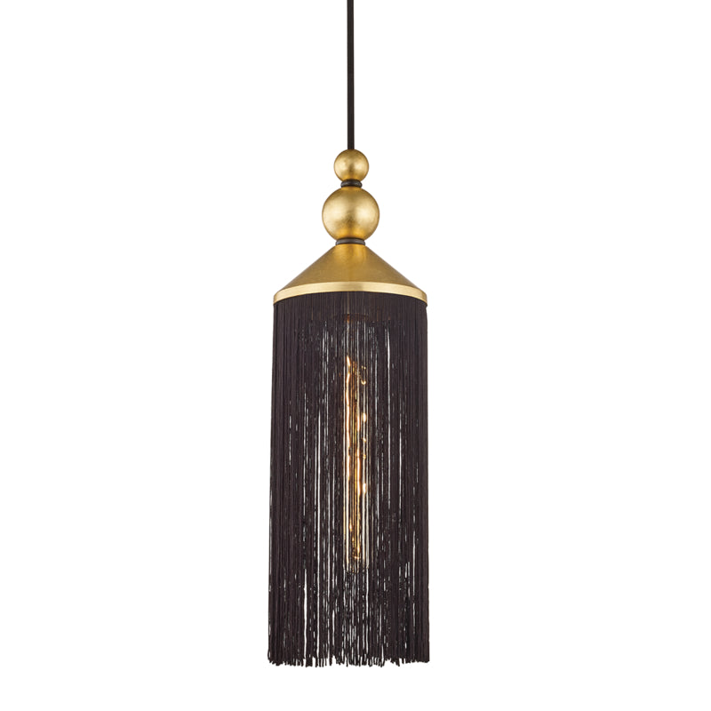 Mitzi - H300701-GL/BK - One Light Pendant - Scarlett - Gold Leaf/Black