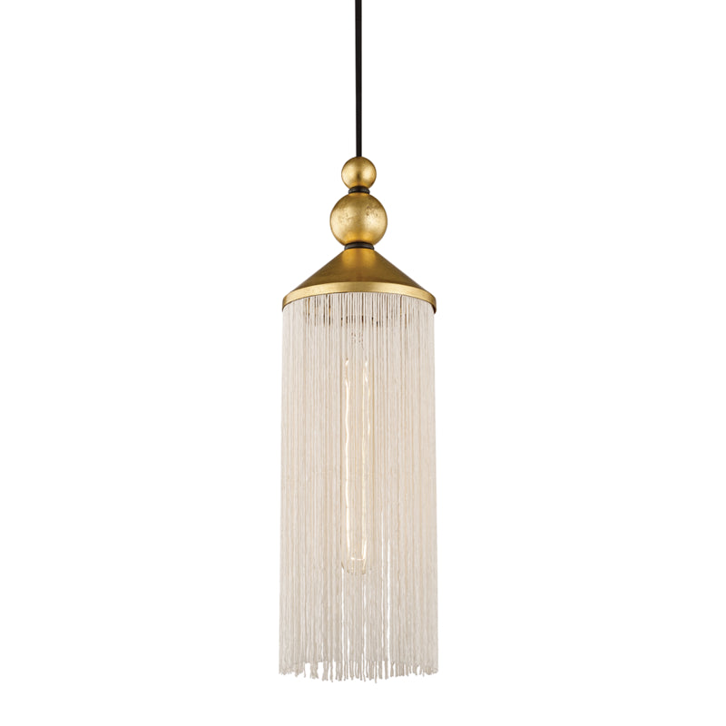 Mitzi - H300701-GL/WH - One Light Pendant - Scarlett - Gold Leaf/White