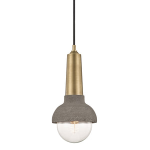 Mitzi - H304701-AGB - One Light Pendant - Macy - Aged Brass