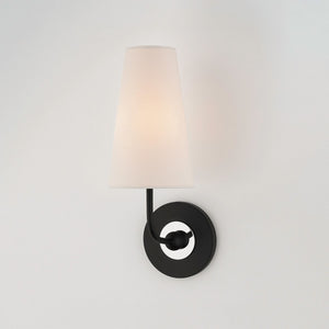 Mitzi - H318101-PN/BK - One Light Wall Sconce - Merri - Polished Nickel/Black