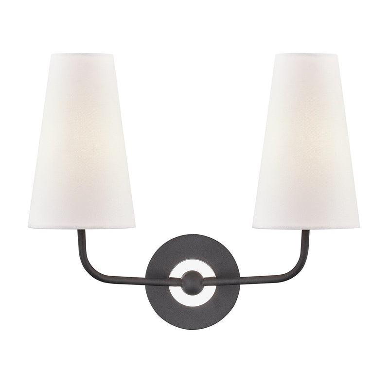 Mitzi - H318102-PN/BK - Two Light Wall Sconce - Merri - Polished Nickel/Black