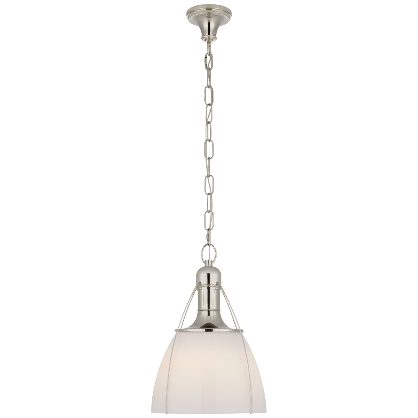 Visual Comfort Signature - CHC 5475PN-WG - One Light Pendant - Prestwick - Polished Nickel