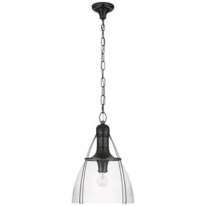 Visual Comfort Signature - CHC 5476BZ-CG - One Light Pendant - Prestwick - Bronze