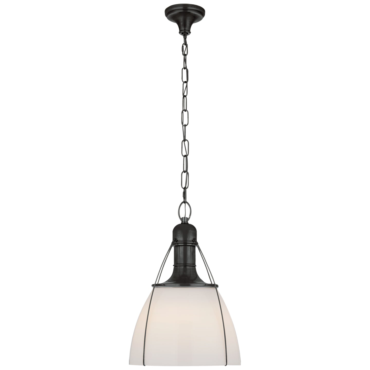Visual Comfort Signature - CHC 5476BZ-WG - One Light Pendant - Prestwick - Bronze