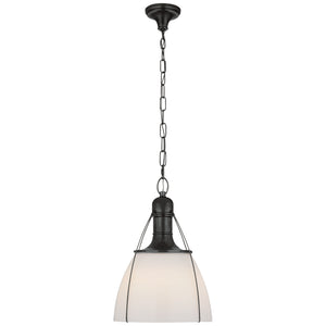 Visual Comfort Signature - CHC 5476BZ-WG - One Light Pendant - Prestwick - Bronze