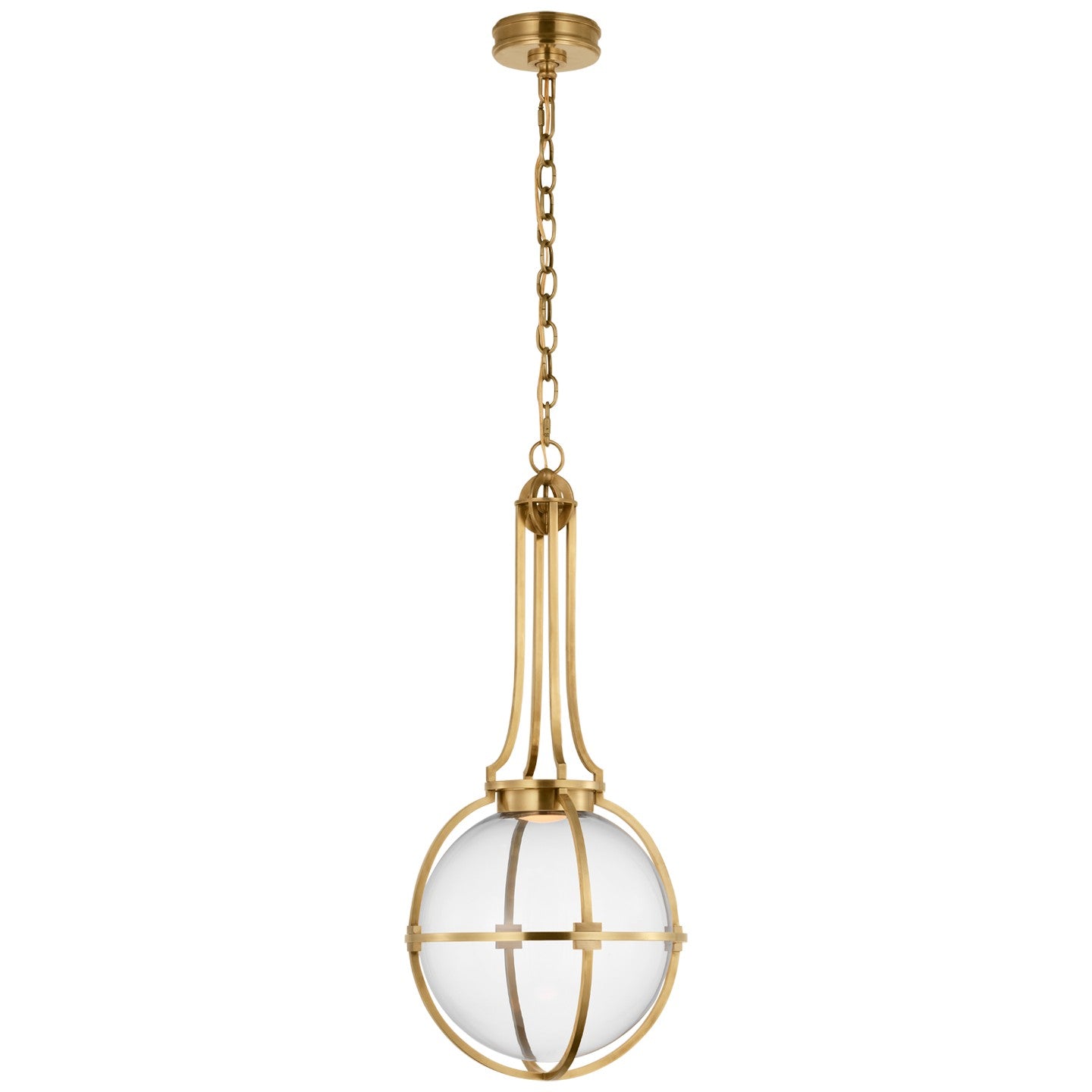 Visual Comfort Signature - CHC 5478AB-CG - LED Pendant - Gracie - Antique-Burnished Brass