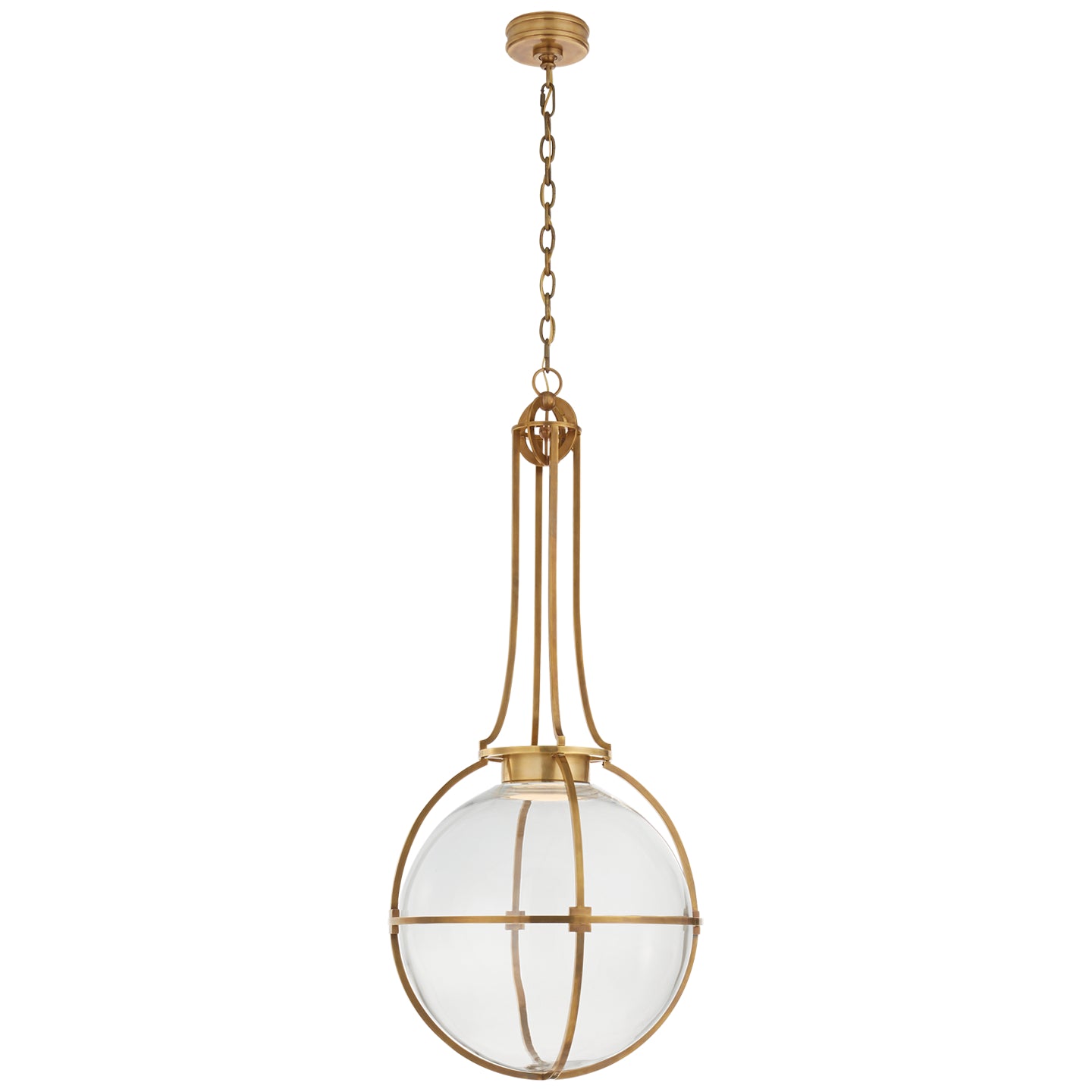 Visual Comfort Signature - CHC 5479AB-CG - LED Pendant - Gracie - Antique-Burnished Brass