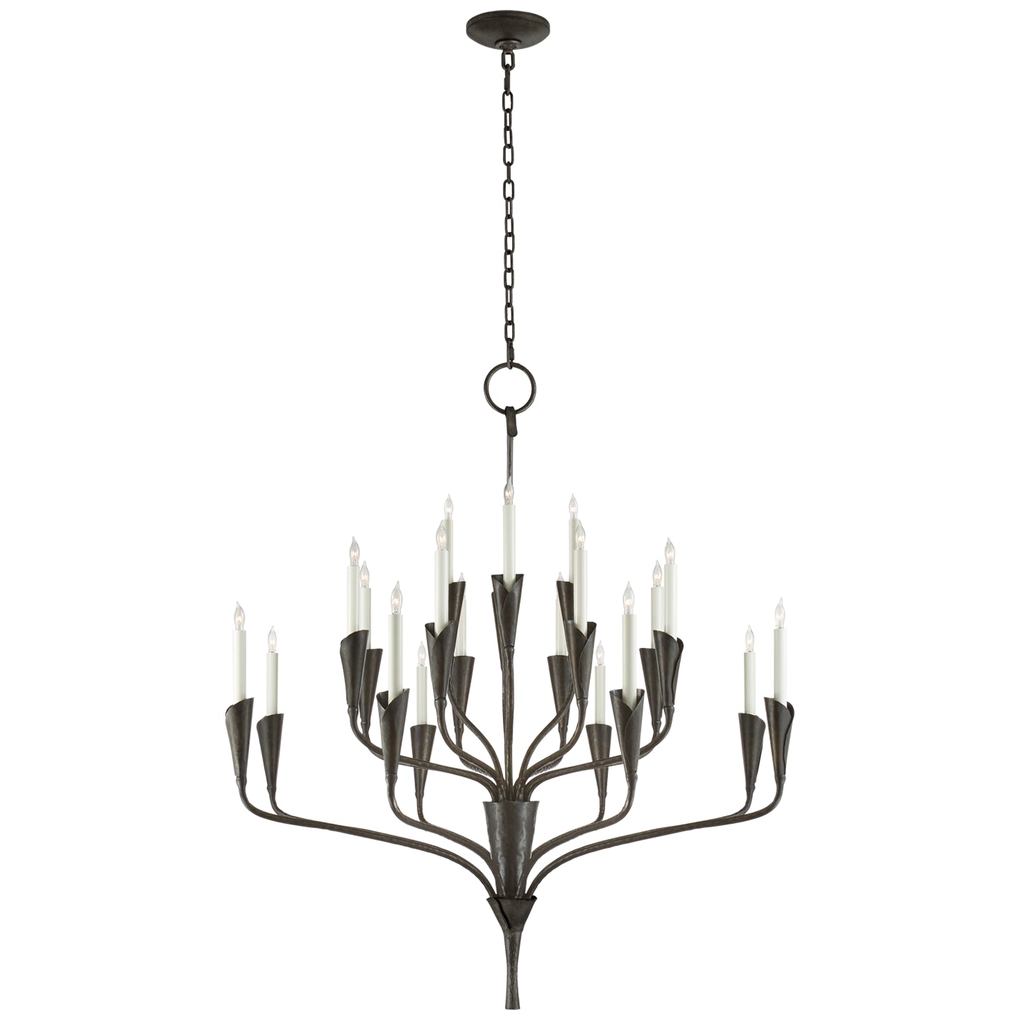 Visual Comfort Signature - CHC 5503AI - 20 Light Chandelier - Aiden - Aged Iron