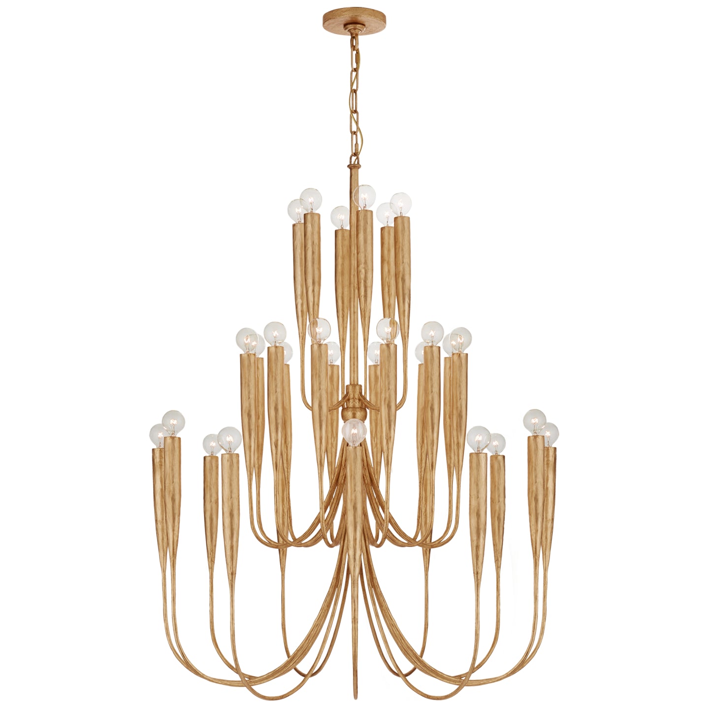 Visual Comfort Signature - JN 5072AGL - 30 Light Chandelier - Acadia - Antique Gold Leaf