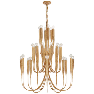 Visual Comfort Signature - JN 5072AGL - 30 Light Chandelier - Acadia - Antique Gold Leaf