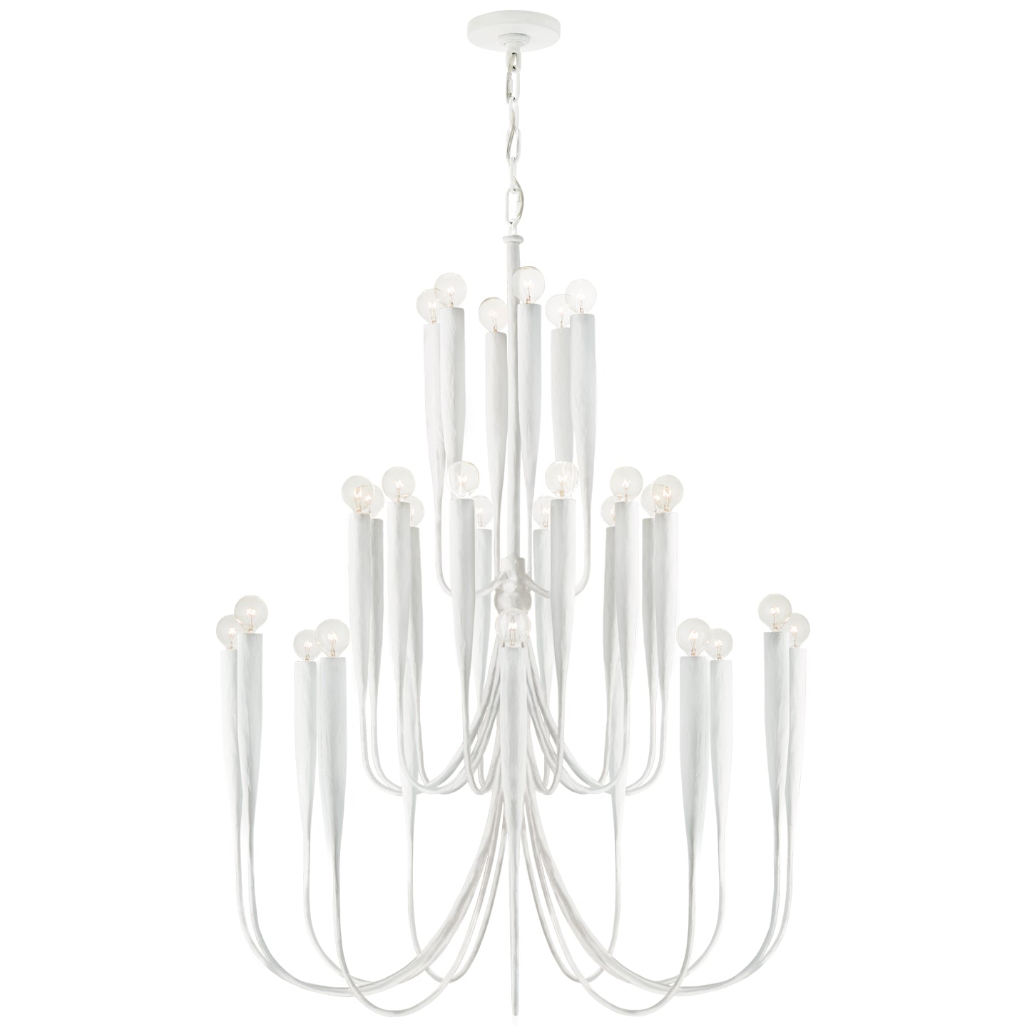 Visual Comfort Signature - JN 5072PW - 30 Light Chandelier - Acadia - Plaster White