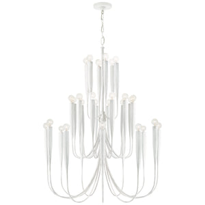 Visual Comfort Signature - JN 5072PW - 30 Light Chandelier - Acadia - Plaster White