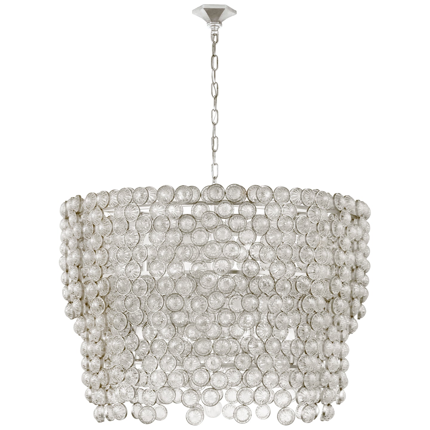 Visual Comfort Signature - JN 5232BSL/CG - 12 Light Chandelier - Milazzo - Burnished Silver Leaf