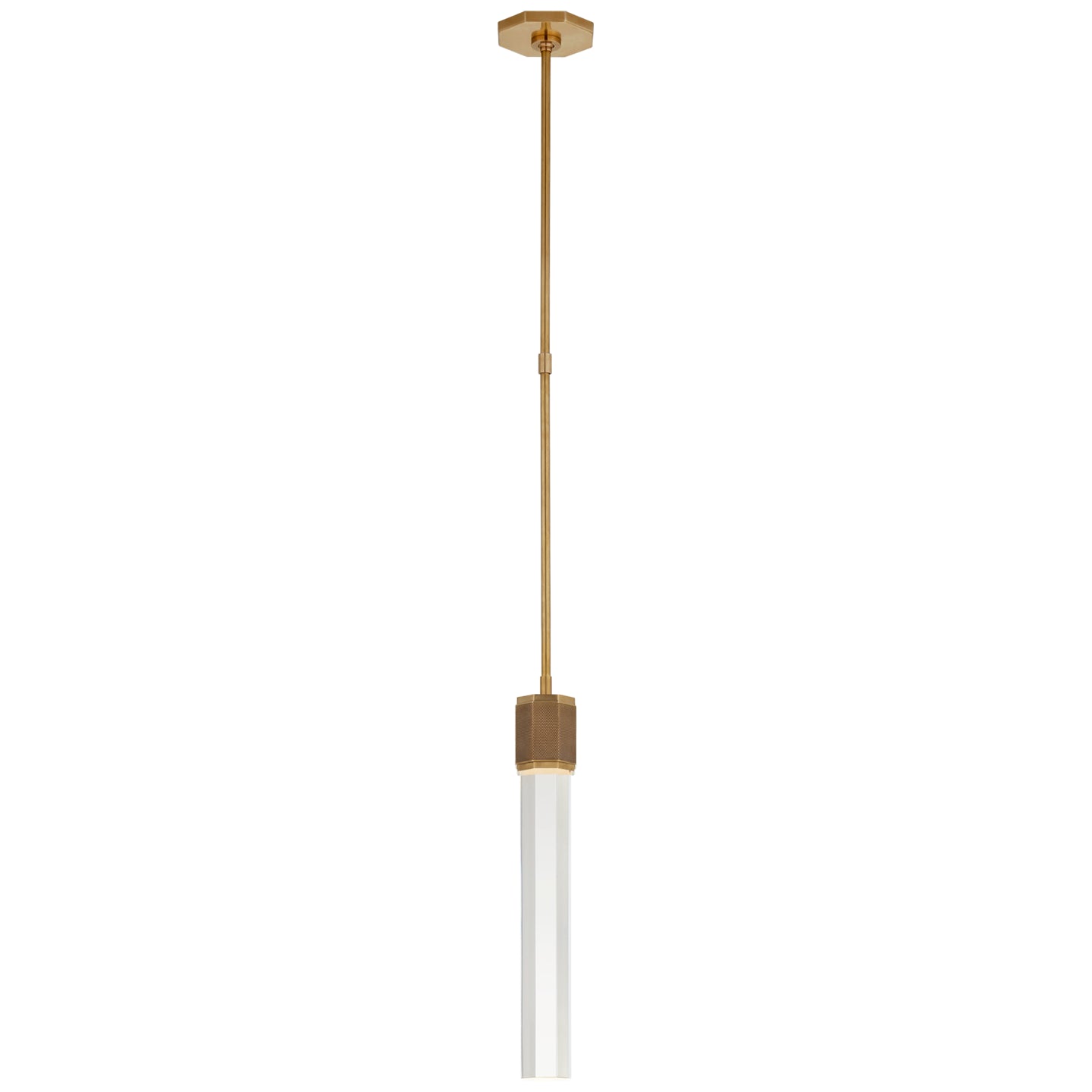 Visual Comfort Signature - LR 5911HAB-CG - LED Pendant - Fascio - Hand-Rubbed Antique Brass