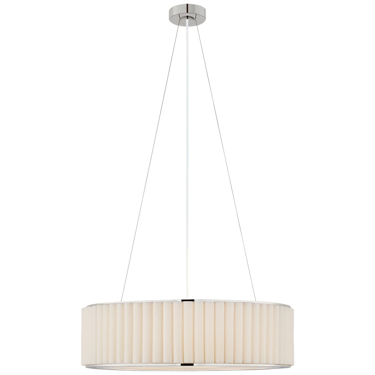 Visual Comfort Signature - S 5440PN-L - Four Light Pendant - Palati - Polished Nickel