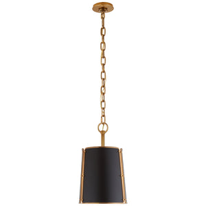 Visual Comfort Signature - S 5645HAB-BLK - One Light Pendant - Hastings - Hand-Rubbed Antique Brass