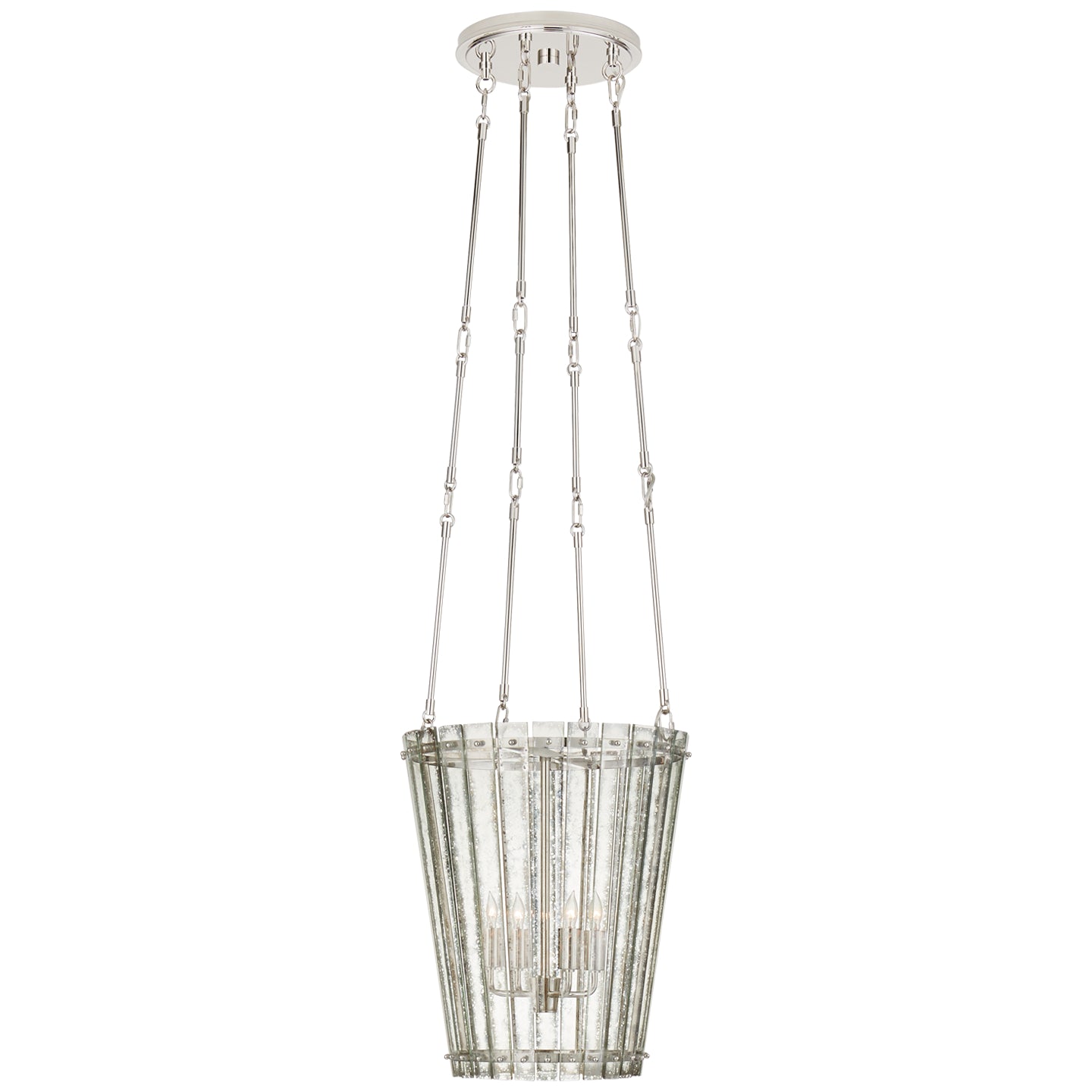 Visual Comfort Signature - S 5652PN-AM - Four Light Chandelier - Cadence - Polished Nickel