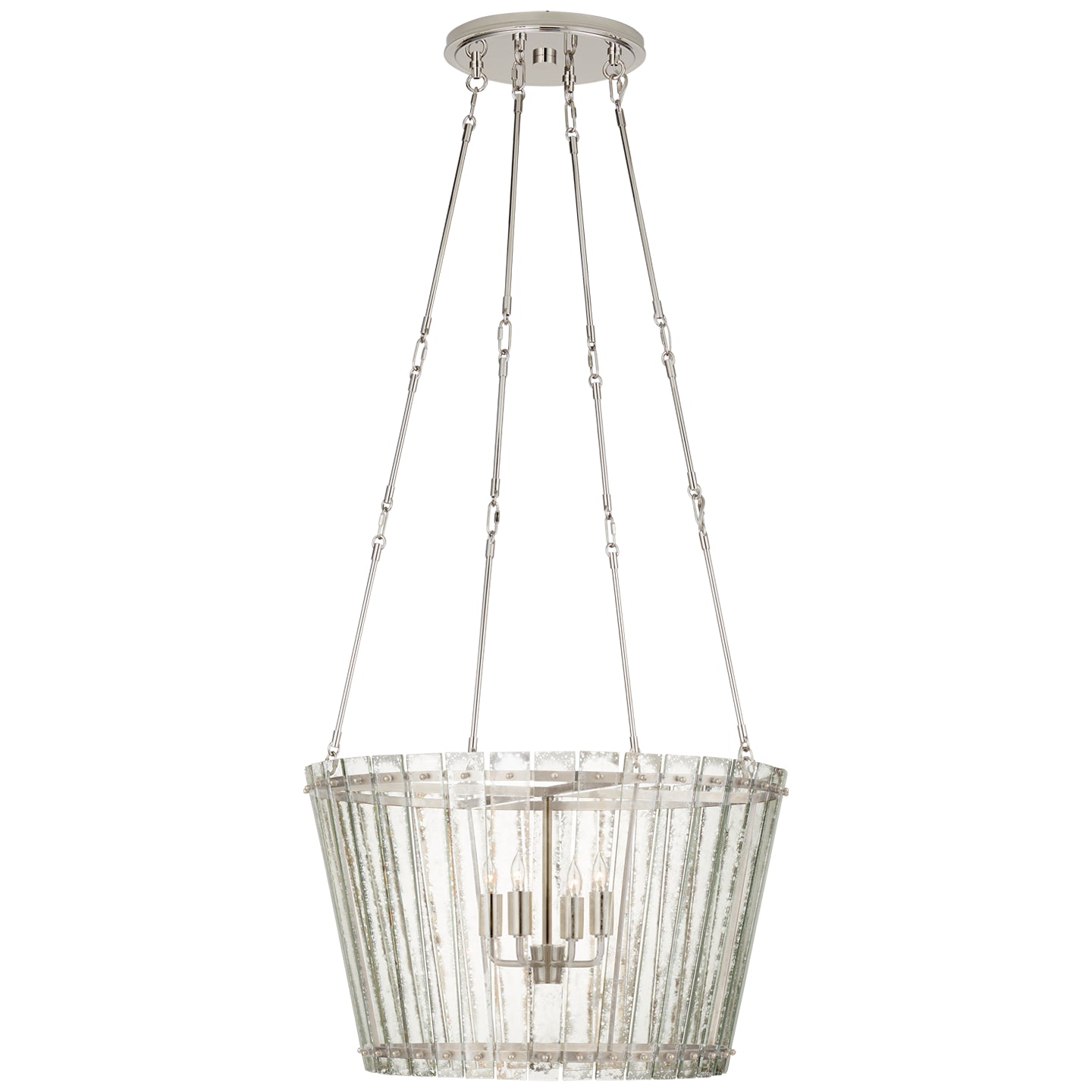 Visual Comfort Signature - S 5653PN-AM - Four Light Chandelier - Cadence - Polished Nickel