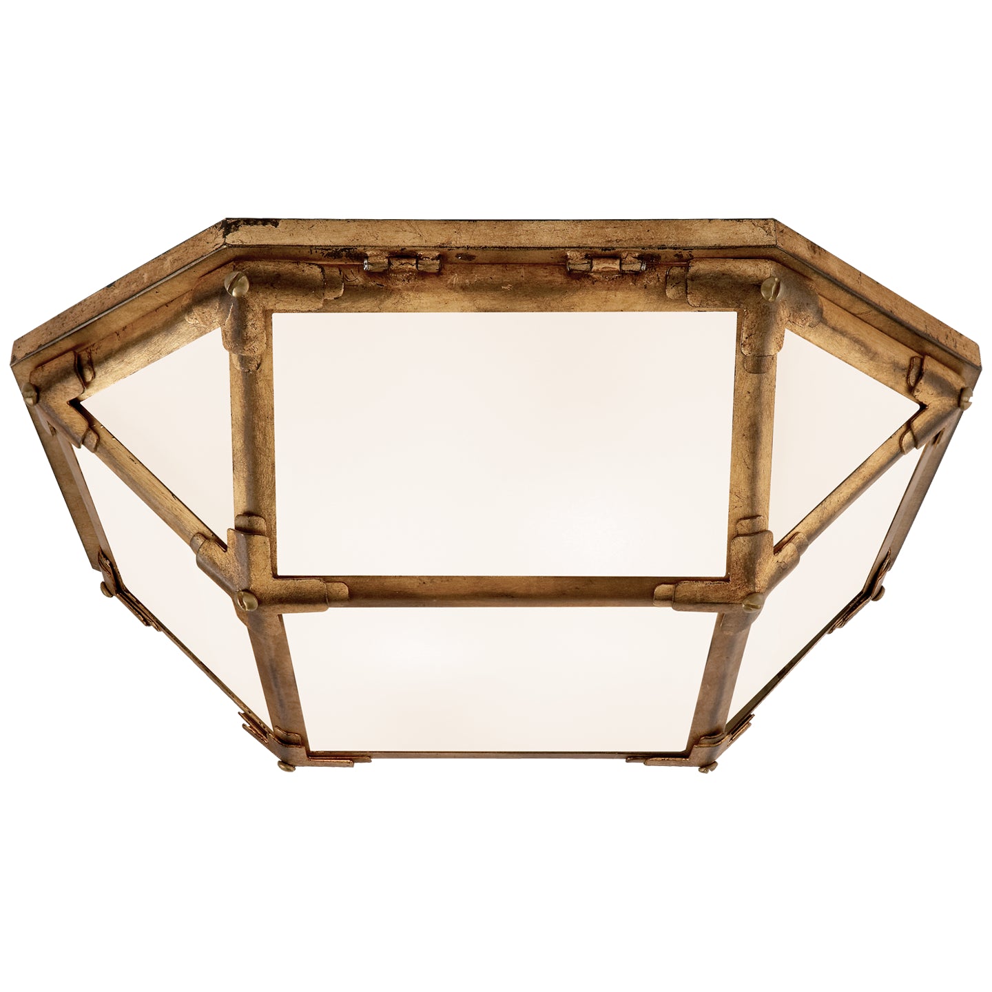 Visual Comfort Signature - SK 4008GI-WG - LED Flush Mount - Morris - Gilded Iron