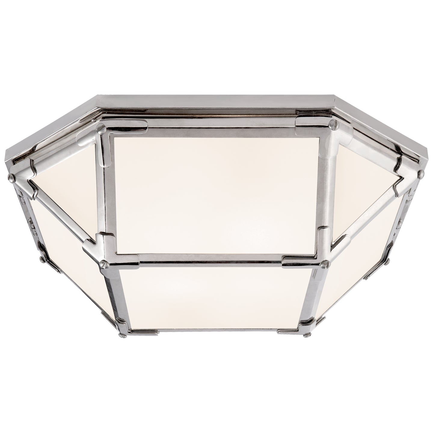 Visual Comfort Signature - SK 4008PN-WG - LED Flush Mount - Morris - Polished Nickel