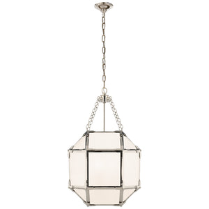 Visual Comfort Signature - SK 5008PN-WG - Three Light Lantern - Morris - Polished Nickel