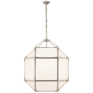 Visual Comfort Signature - SK 5009PN-WG - Three Light Lantern - Morris - Polished Nickel