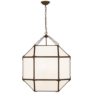 Visual Comfort Signature - SK 5010AZ-WG - Three Light Lantern - Morris - Antique Zinc