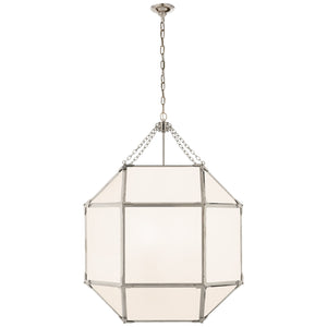 Visual Comfort Signature - SK 5010PN-WG - Three Light Lantern - Morris - Polished Nickel