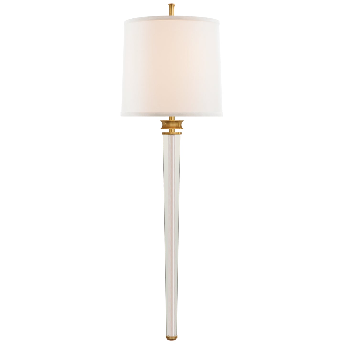 Visual Comfort Signature - TOB 2943HAB-L - Two Light Wall Sconce - Lyra - Hand-Rubbed Antique Brass and Crystal