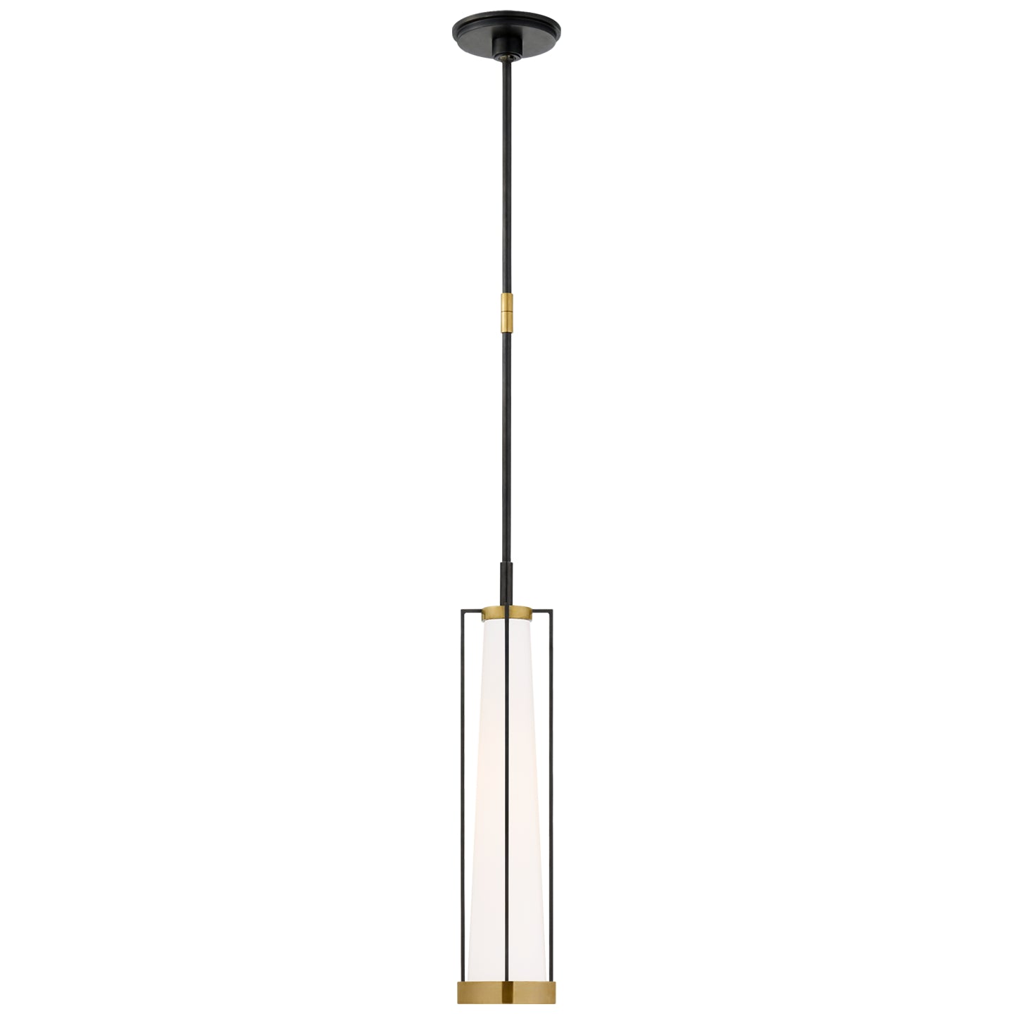 Visual Comfort Signature - TOB 5276BZ/HAB-WG - LED Pendant - Calix - Bronze and Brass