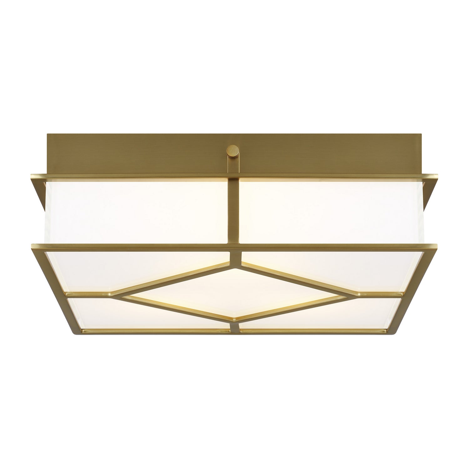 Visual Comfort Studio - AF1063BBS - Three Light Flush Mount - Transom - Burnished Brass