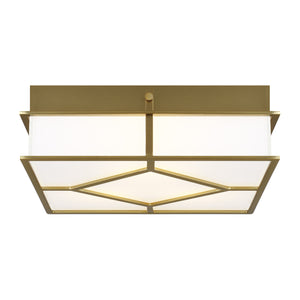 Visual Comfort Studio - AF1063BBS - Three Light Flush Mount - Transom - Burnished Brass